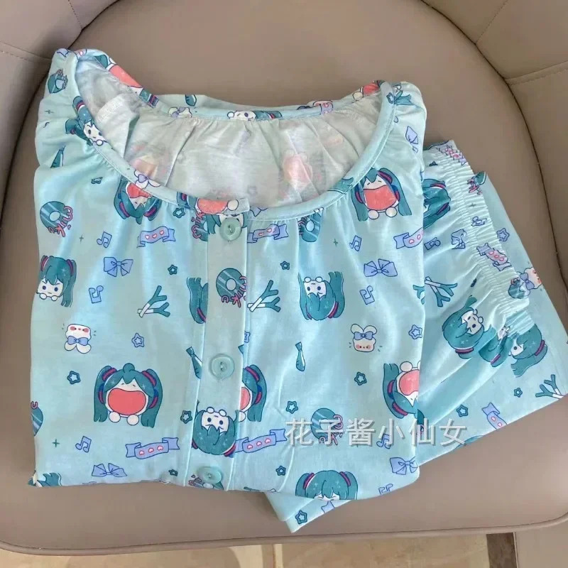 Women'S Fashion Pajamas - Piyama Hatsune Miku 2025 untuk wanita,