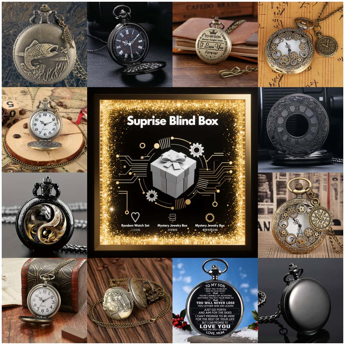 Fashion Women Watch - 1PC Kotak Misteri Jam Tangan Kejutan