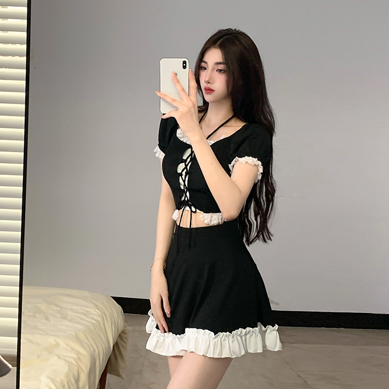 Women Fashion Korean - Baju Renang Wanita Dua Potong Gaya