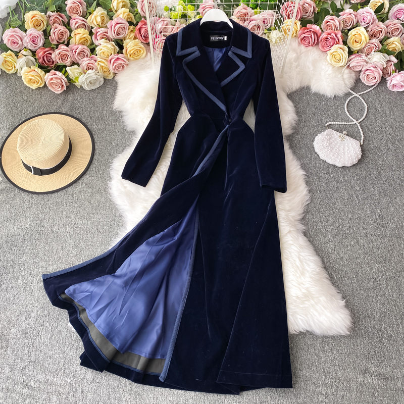 Velvet Blazer Women - Gaun Blazer beludru hitam wanita, baju