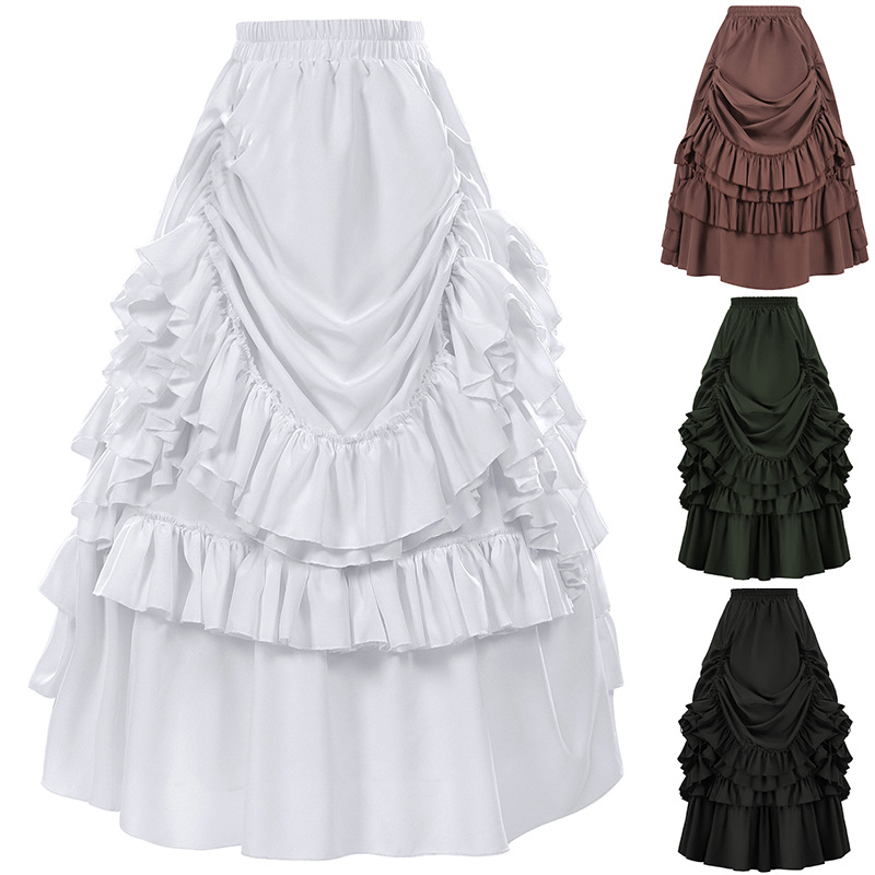 Women'S Fashion Renaissance Period - Rok Pendek Gaya Retro Gotik untuk
