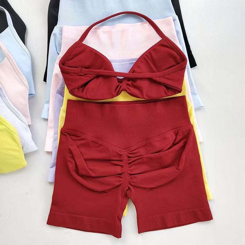 Bra Top Seamless - HISTELLO Set Olahraga Wanita, Bra Yoga