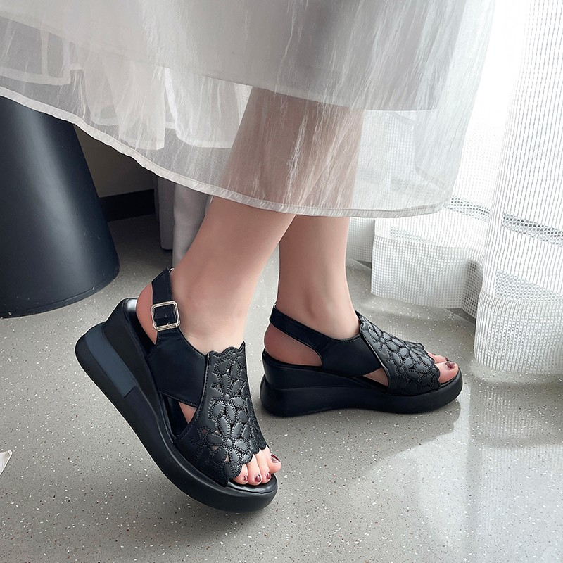 Women Fashion Korean - Sepatu Platform Wedge Wanita Modis 2026: