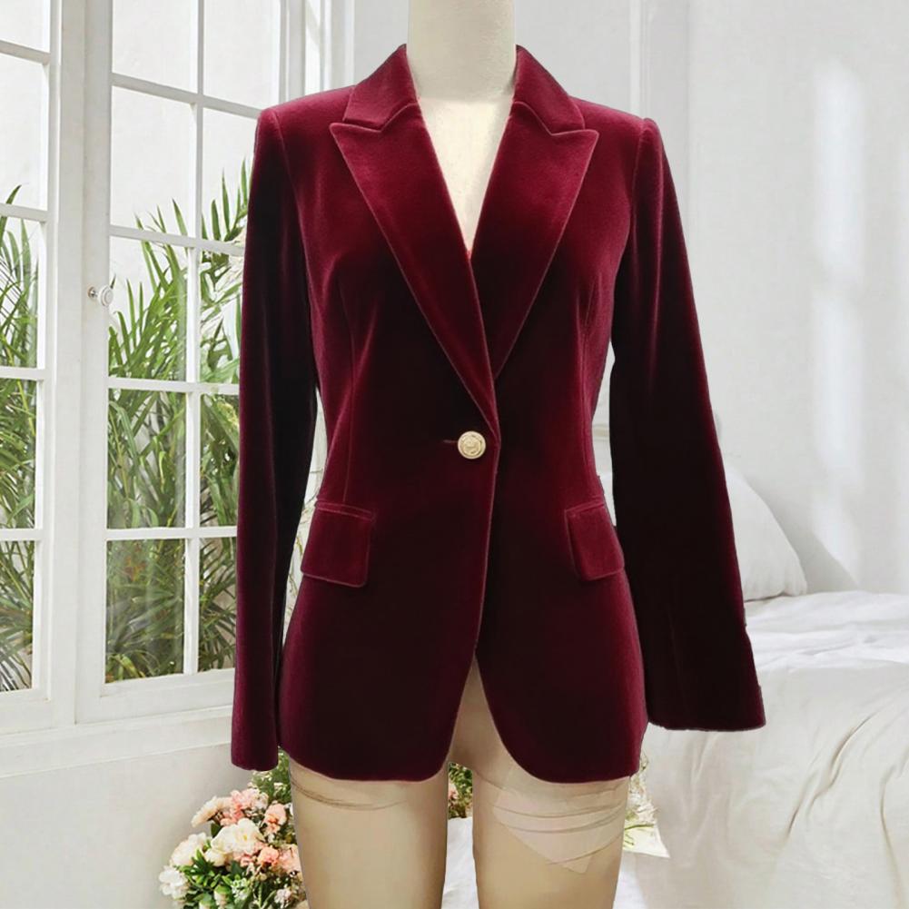 Velvet Blazer Women - Jas Tuxedo Wanita Ukuran Besar Bahan