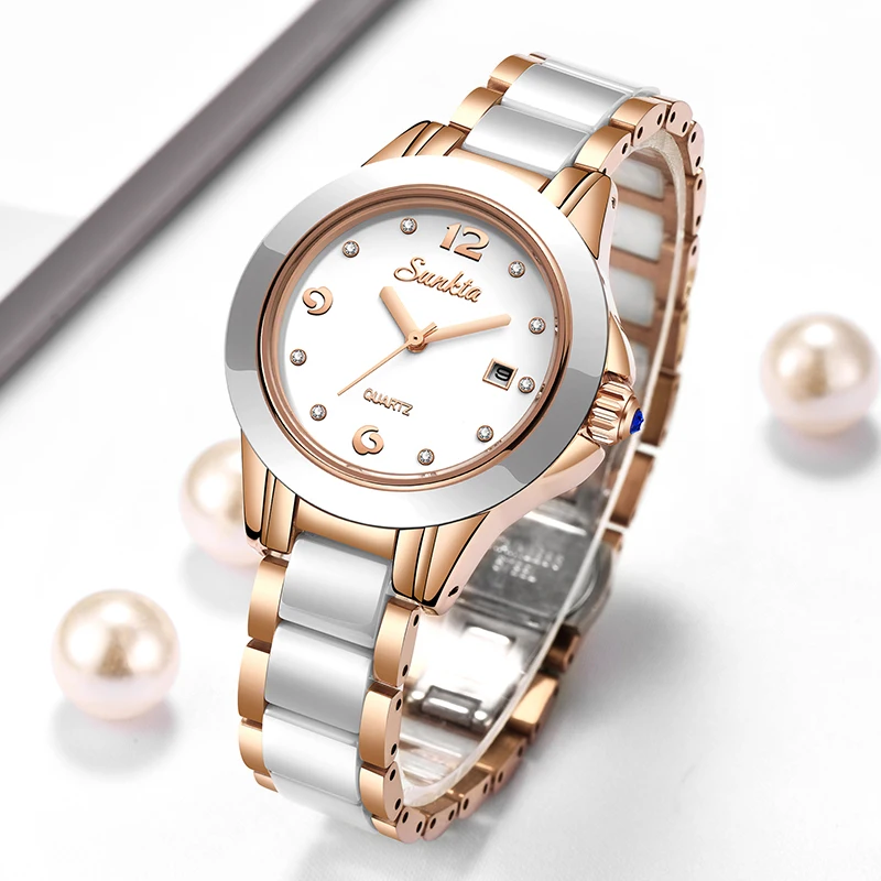 Fashion Women Watch - Sunkta Jam Tangan Wanita Kuarsa Kasual