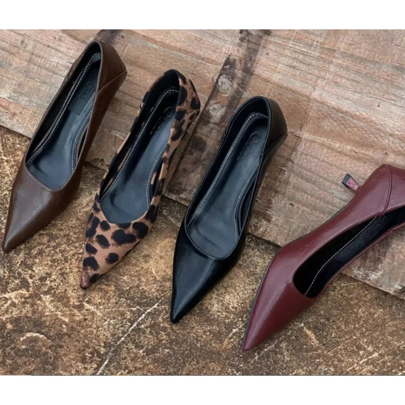 Women'S Fashion Day - 2024 wanita seksi High Heels Burgundy