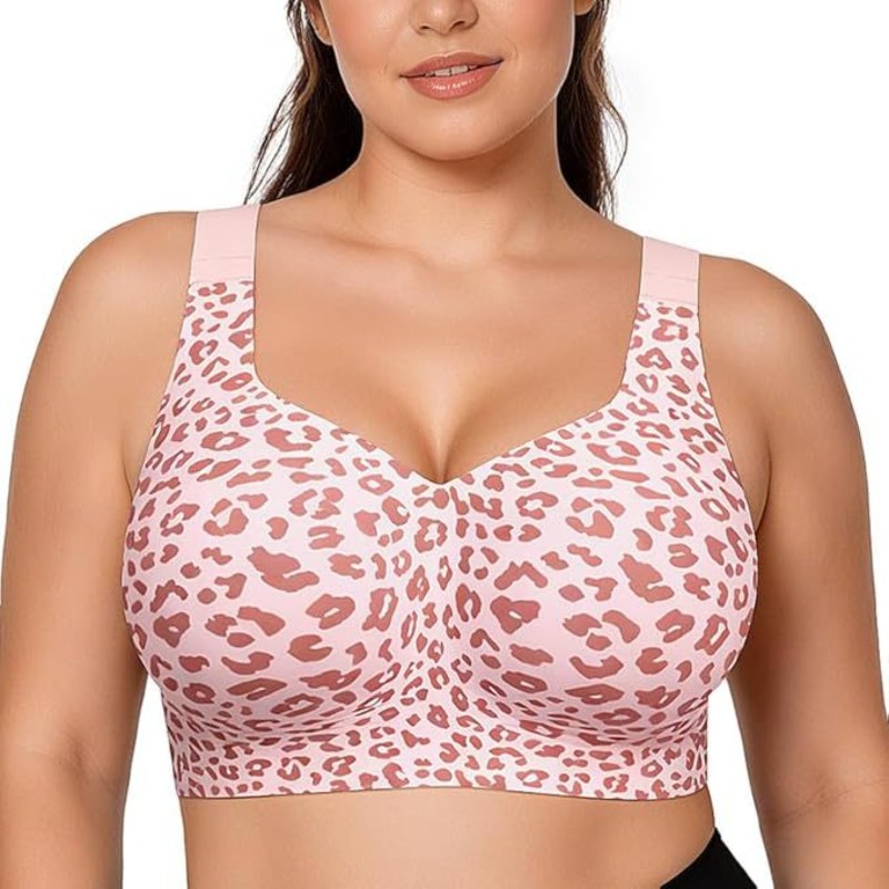 Bra Top Seamless - Leopard Jelly Bras Tanpa Kawat Penyangga
