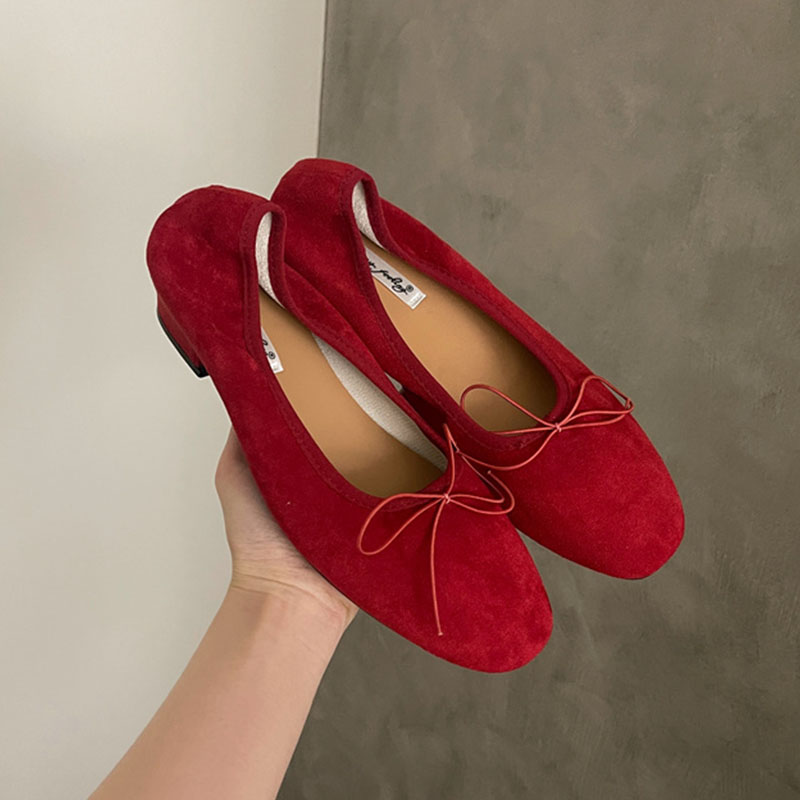 Women'S Fashion Spring 2025 - Sepatu Pump Hak Slip Wanita Simpul