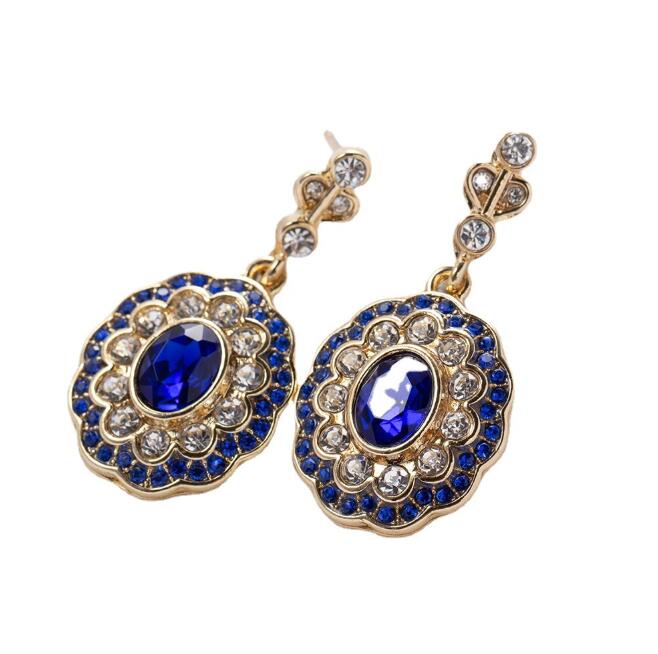 Women'S Fashion London - Anting-anting gantung perak bertahtakan batu permata