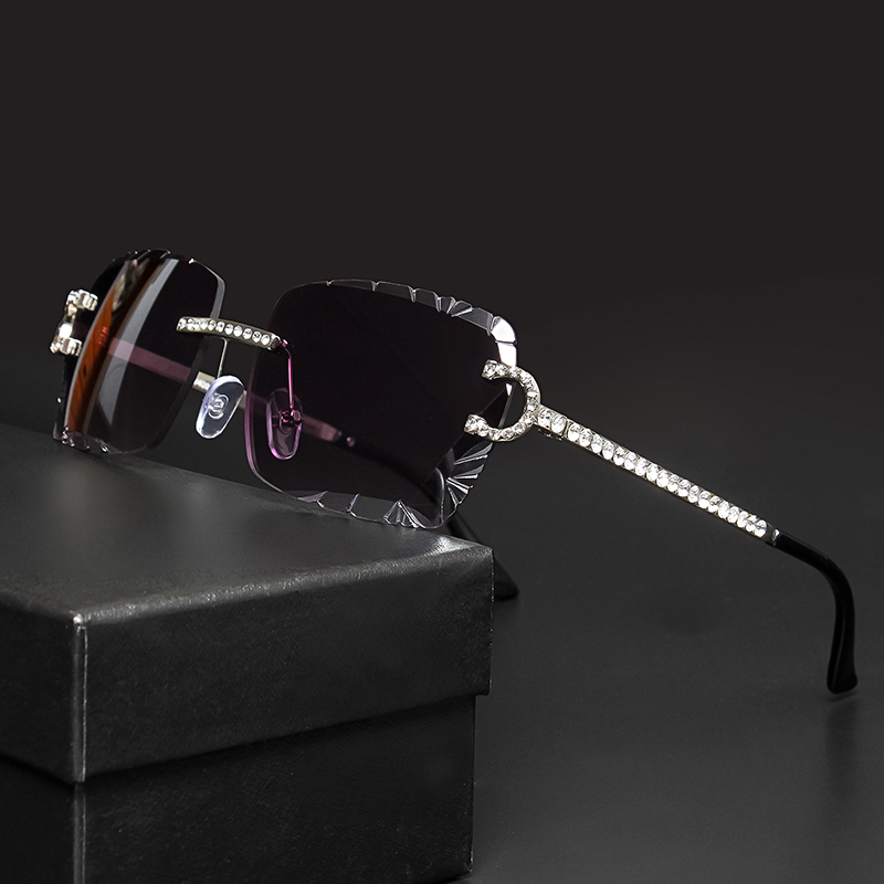 Women'S Fashion Eyeglass Frames - Kacamata Hitam Persegi Tanpa Bingkai Modis