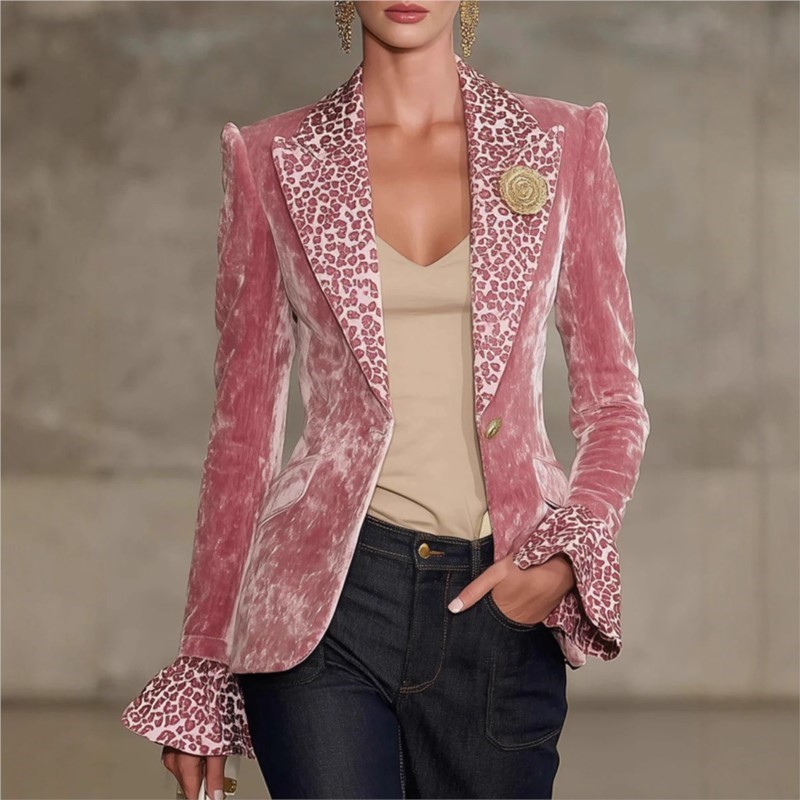 Velvet Blazer Women - Blazer Beludru Warna Solid Mewah Untuk