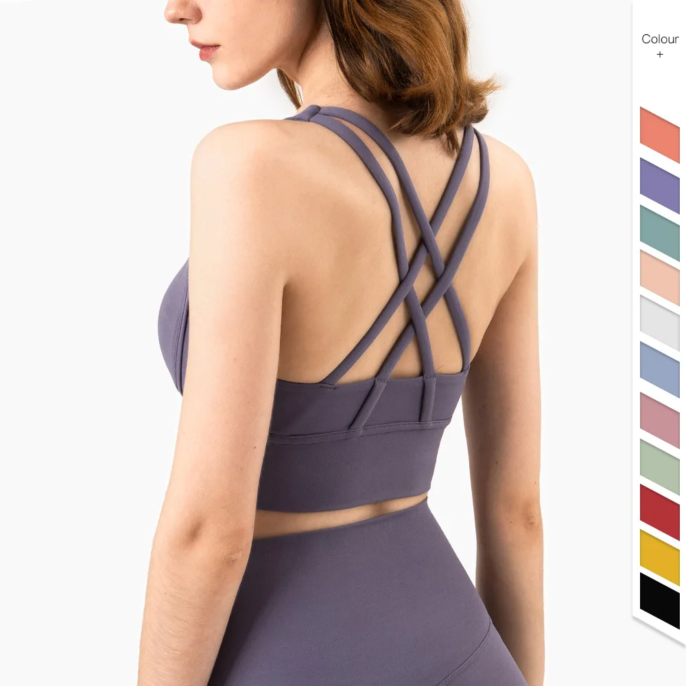 Bra Top Seamless - Atasan Bra olahraga wanita, pakaian atasan