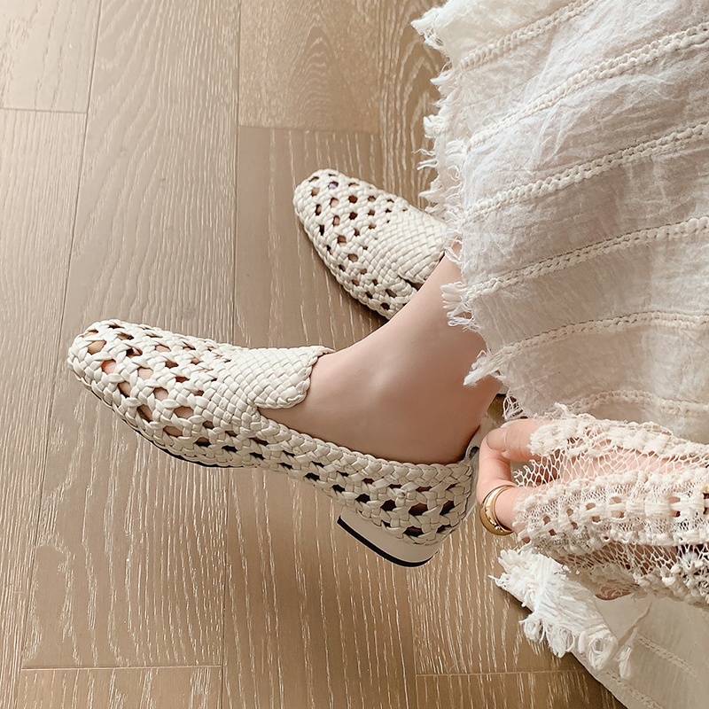 Women'S Fashion Sandals - Sandal Kulit Asli Anyaman Wanita Model