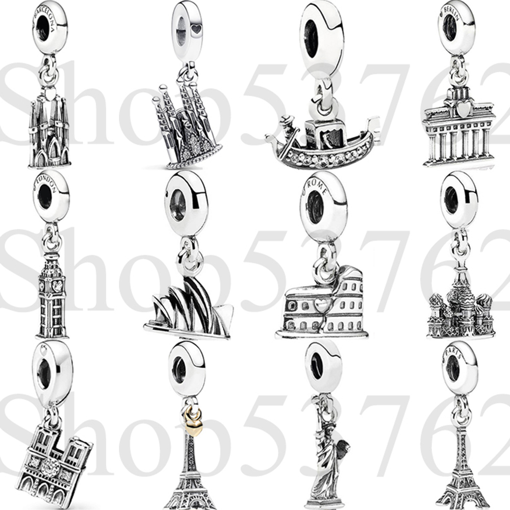 Women'S Fashion London - Manik-manik Perak 925 Sterling, Liontin Gantung