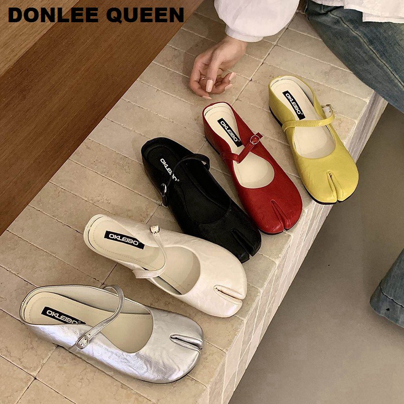 Women Queen Fashion - Sandal Ninja Tabi Wanita Merek Mules,