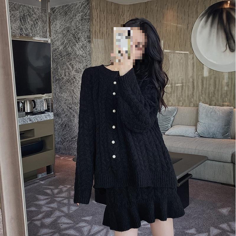 Women Fashion Korean - Set Rajutan Tebal Gaya Musim Dingin