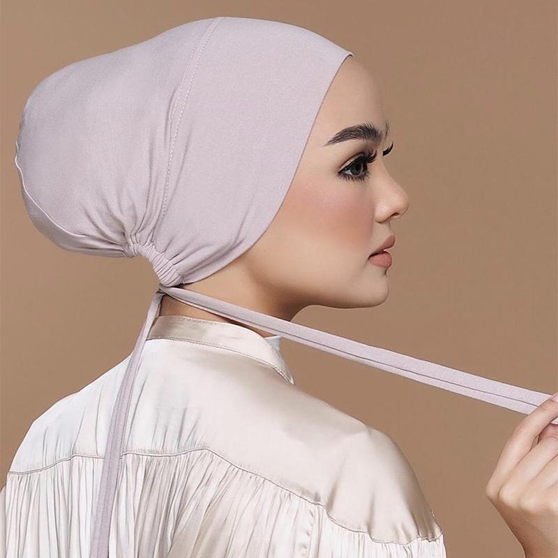 Women Fashion Hats - Topi Turban Muslim Modal Lembut Baru,