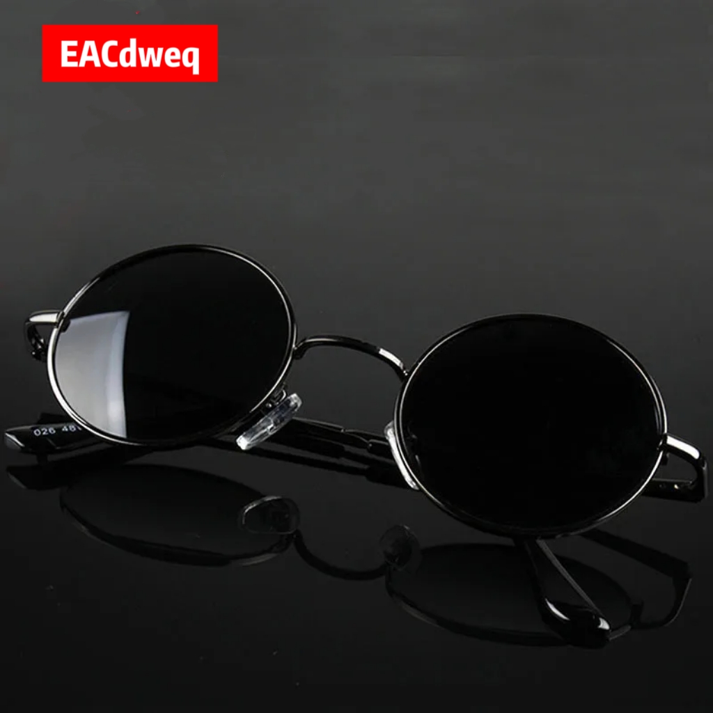 Women'S Fashion Eyeglass Frames - Kacamata Hitam Bulat Retro Vintage Pria