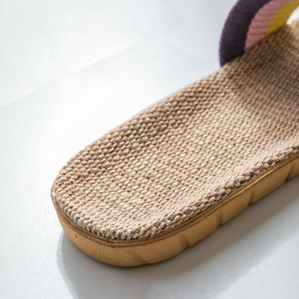 Women'S Fashion Sandals - Sendal Linen Gaya Etnis, Sandal Empuk