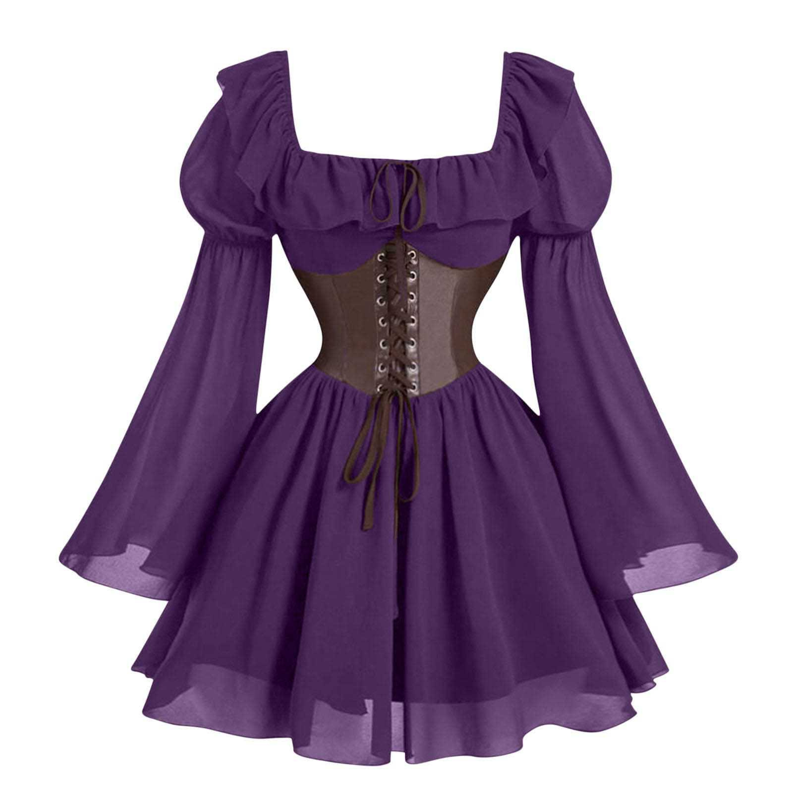 Gaun Wanita Lengan Panjang Mod - Women'S Fashion Renaissance Period ulasan dan harga