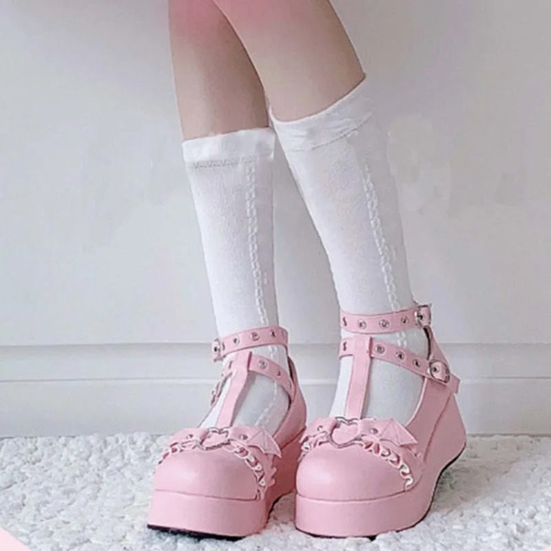 Sepatu Mary Janes Wedges Gespe - Women'S Fashion Day ulasan dan harga