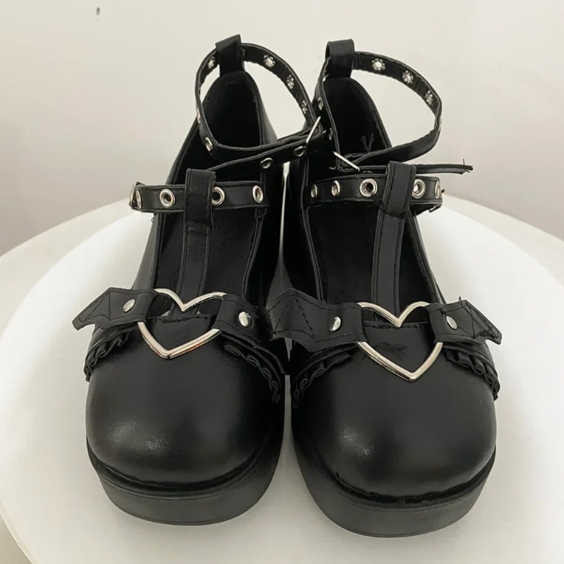 Sepatu Mary Janes Wedges Gespe - Women'S Fashion Day ulasan dan harga