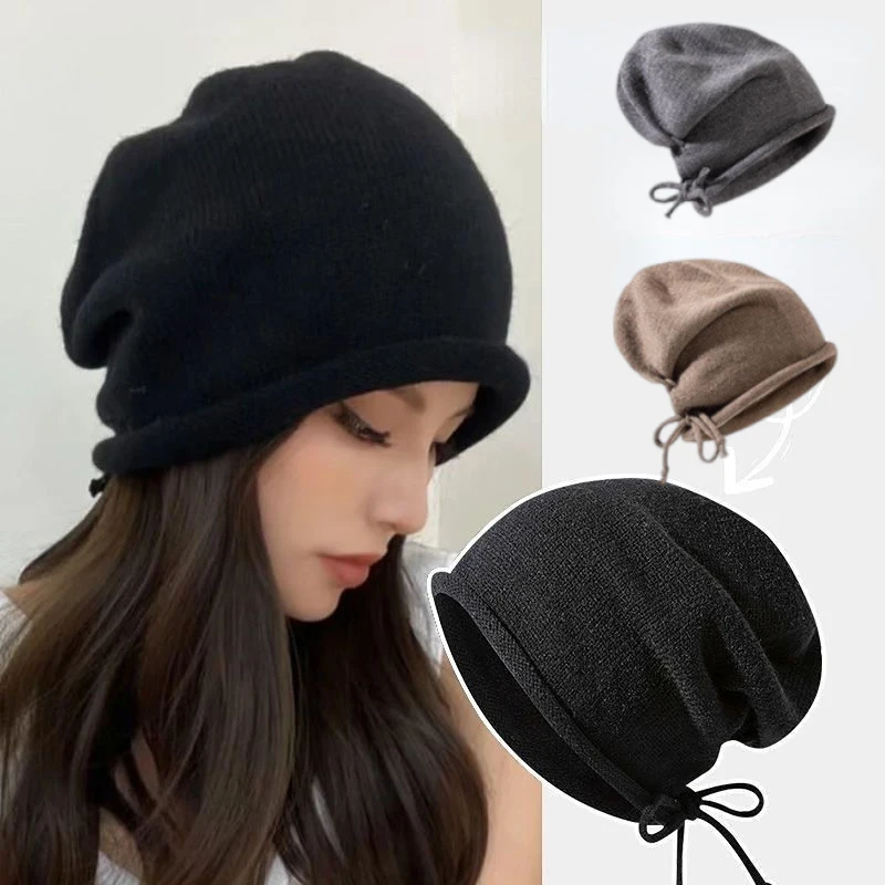 Topi Rajut Wanita Musim Dingin - Women Fashion Hats ulasan dan harga
