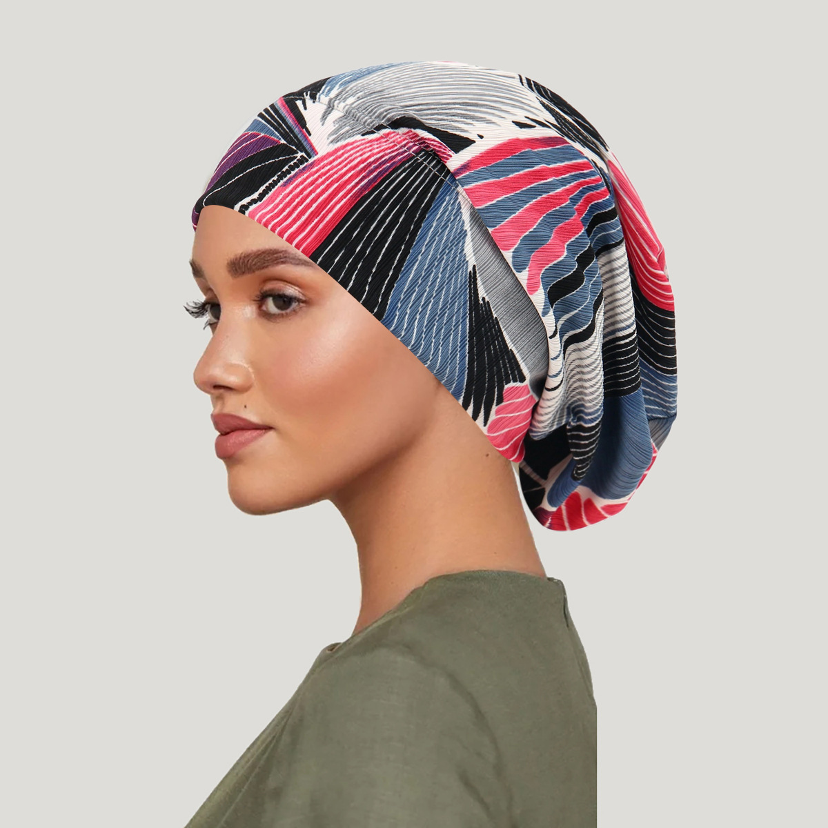 Topi Penutup Rambut Tie-dye Ba - Women Fashion Hats ulasan dan harga