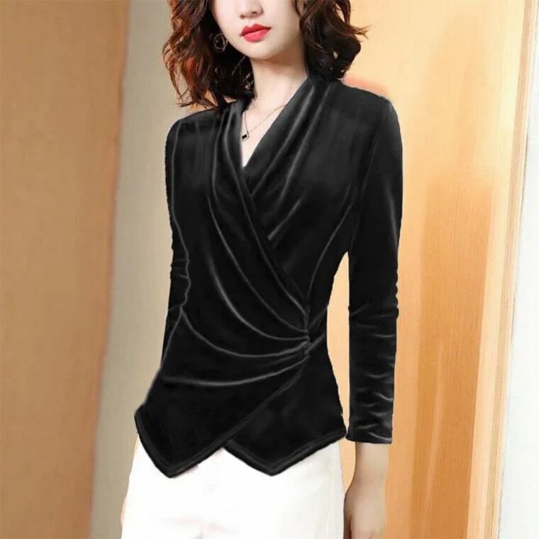 Blus Wanita 2025 Kemeja Beludr - Velvet Blazer Women ulasan dan harga
