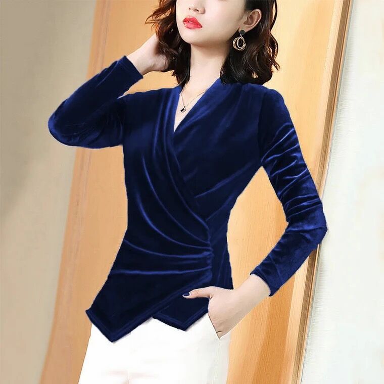 Blus Wanita 2025 Kemeja Beludr - Velvet Blazer Women ulasan dan harga