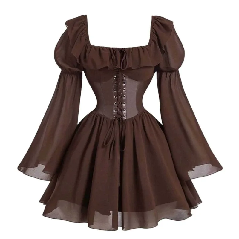 Gaun Wanita Lengan Panjang Ber - Women'S Fashion Renaissance Period ulasan dan harga