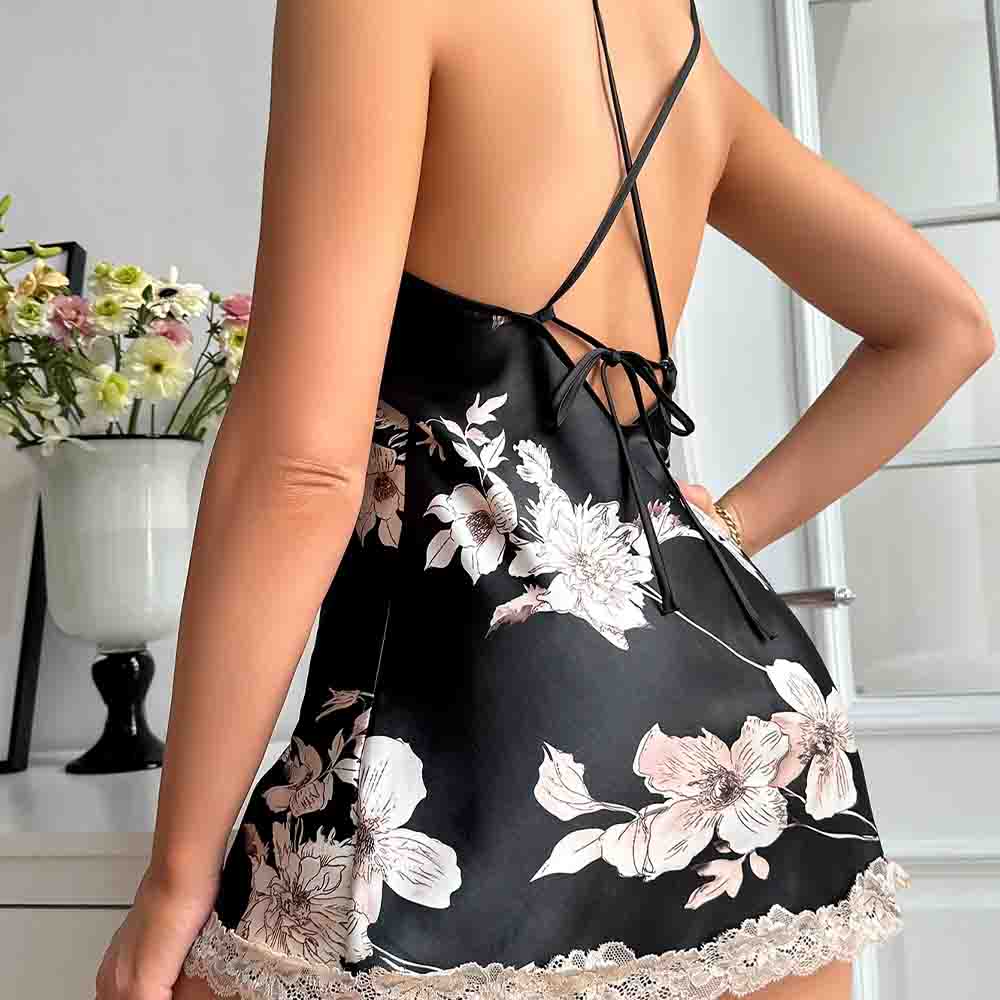 Rok Tidur Sutra Es Baru Rok Pe - Women'S Fashion Pajamas ulasan dan harga