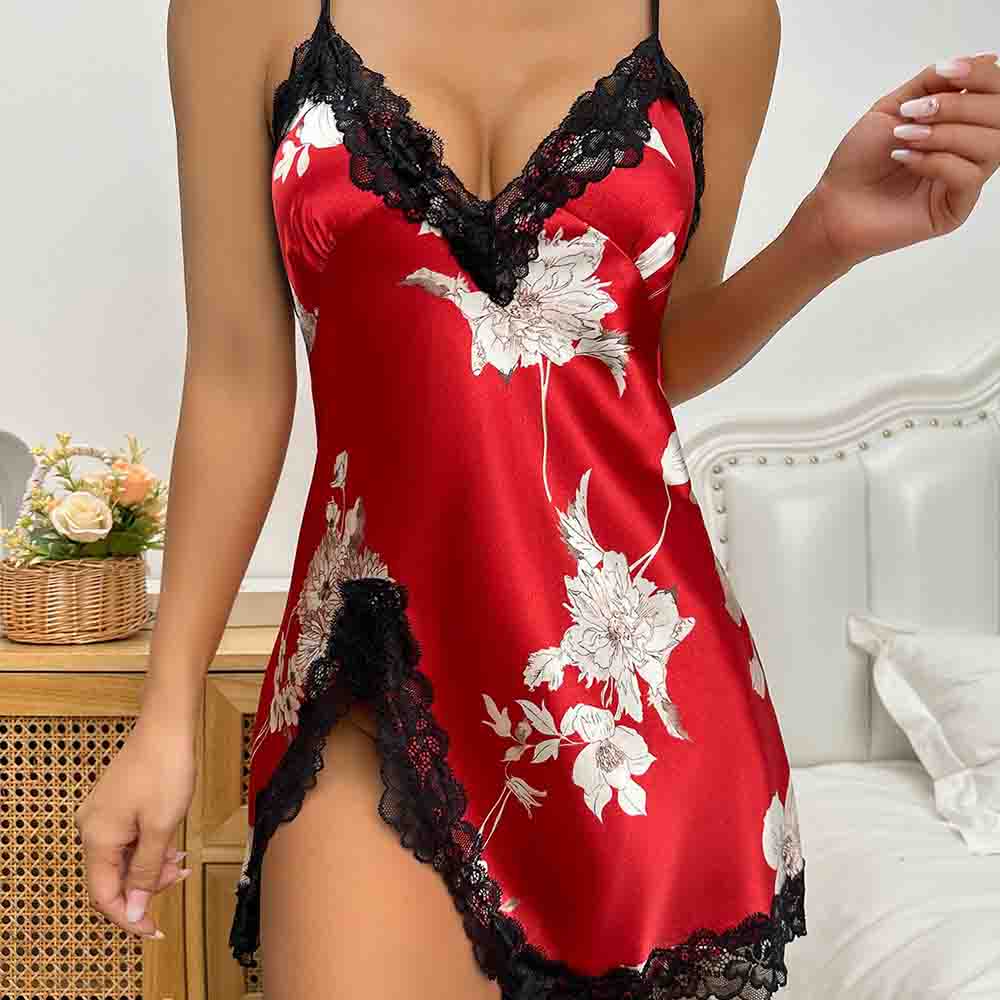 Rok Tidur Sutra Es Baru Rok Pe - Women'S Fashion Pajamas ulasan dan harga