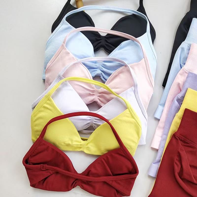 HISTELLO Set Olahraga Wanita,  - Bra Top Seamless ulasan dan harga
