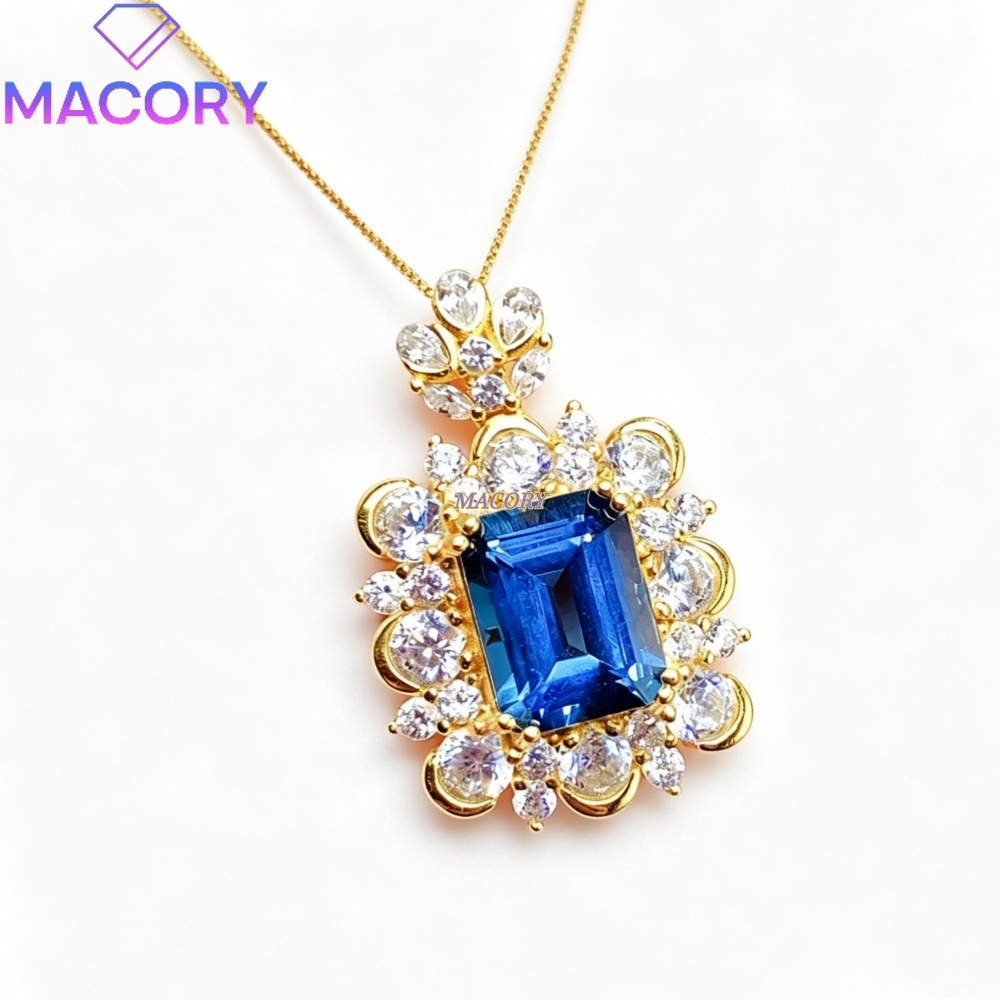 Kalung Liontin Topaz Biru Lond - Women'S Fashion London ulasan dan harga