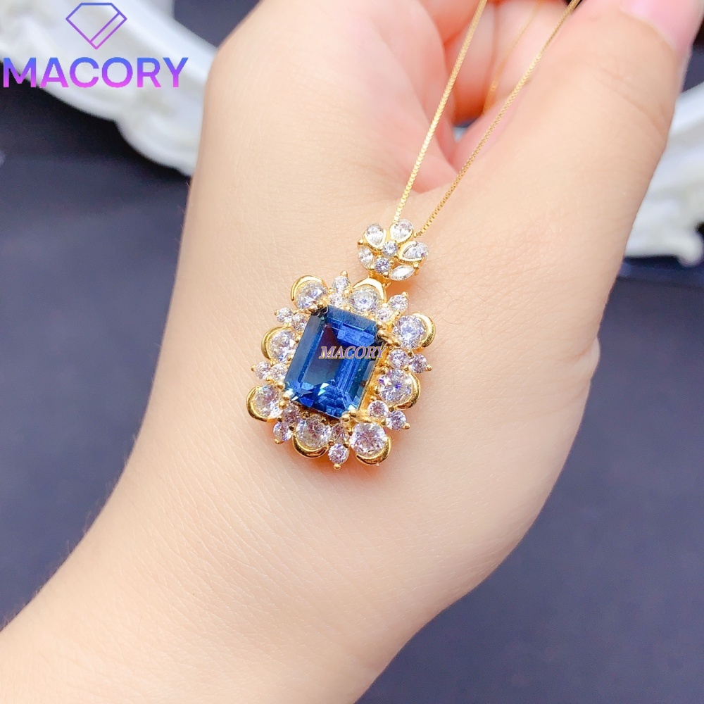 Kalung Liontin Topaz Biru Lond - Women'S Fashion London ulasan dan harga