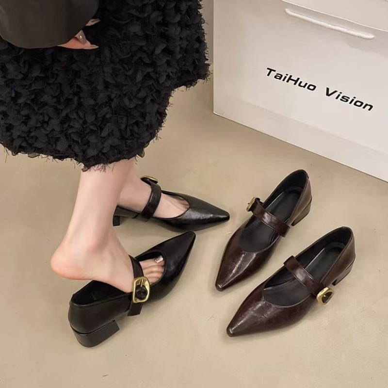 Sepatu wanita hak rendah berba - Women'S Fashion Spring 2025 ulasan dan harga