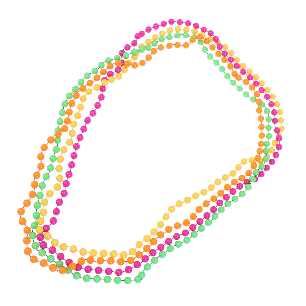 4Pcs Kalung Manik Plastik Wani - Women'S Fashion Of The 70S ulasan dan harga