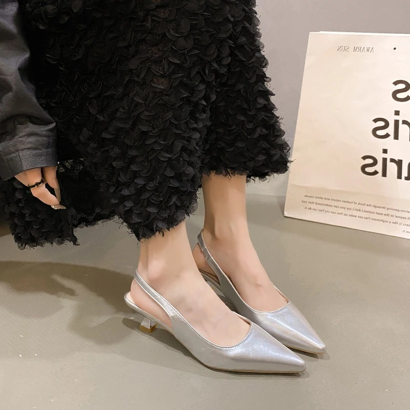 Sandal wanita kulit runcing mu - Women'S Fashion Spring 2025 ulasan dan harga