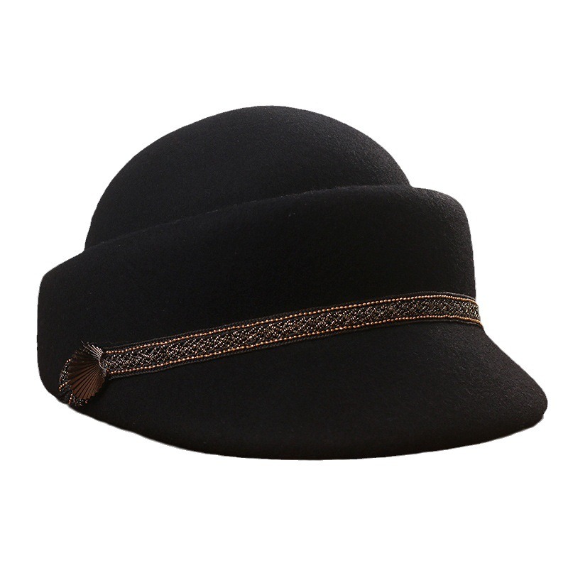 Topi Baret Hitam Wanita Pria M - Women Fashion Hats ulasan dan harga