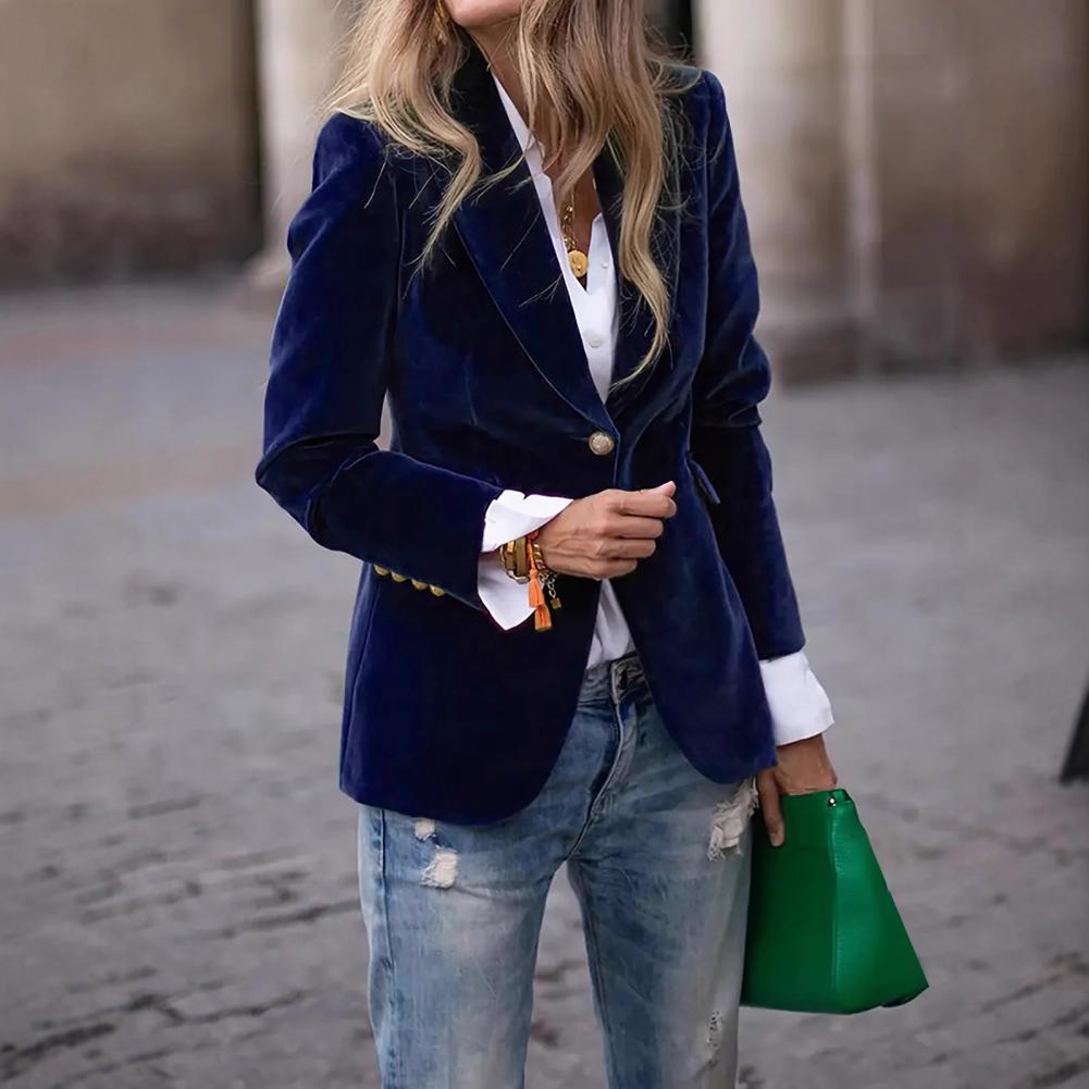 Jas Tuxedo Wanita Ukuran Besar - Velvet Blazer Women ulasan dan harga