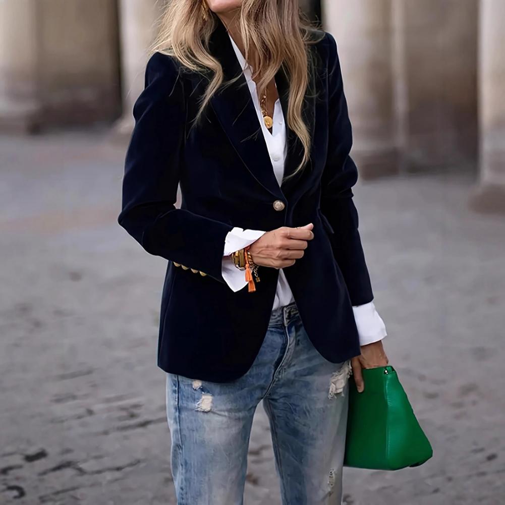Jas Tuxedo Wanita Ukuran Besar - Velvet Blazer Women ulasan dan harga