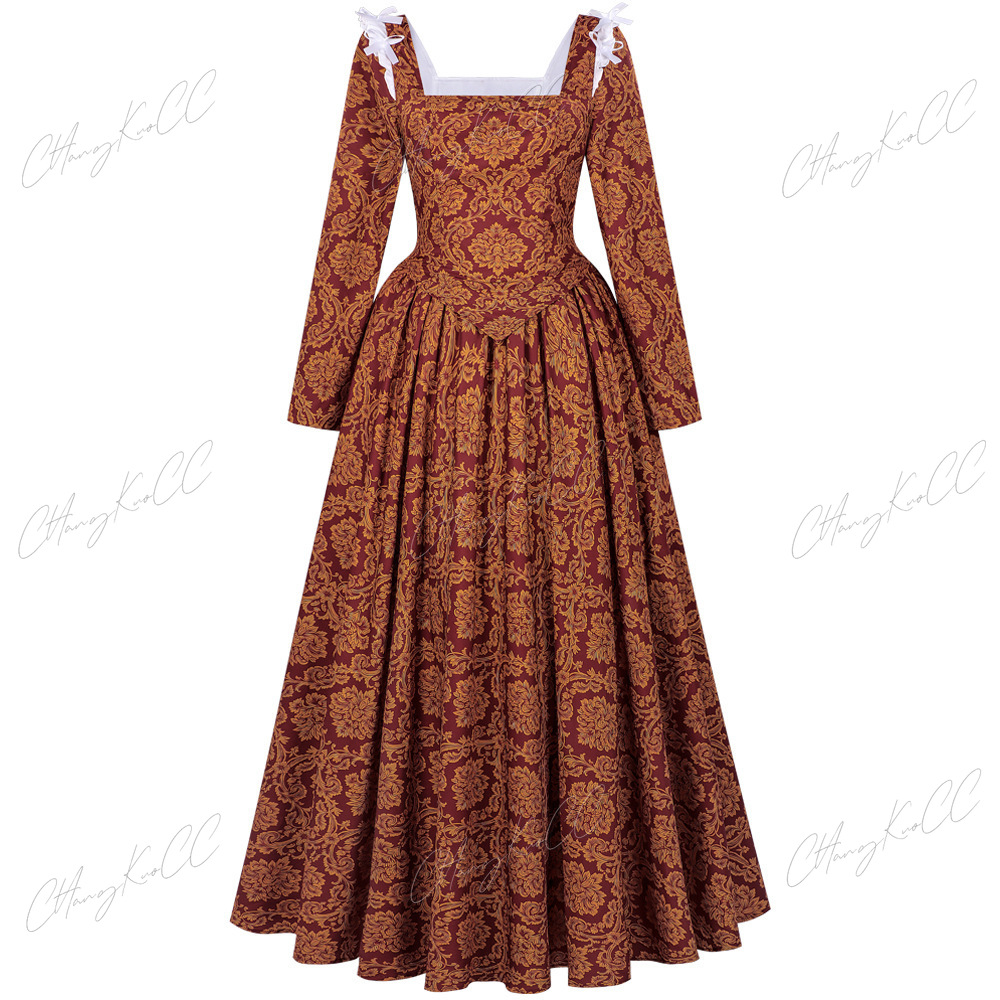 Gaun Wanita Lengan Panjang Gay - Women'S Fashion Renaissance Period ulasan dan harga