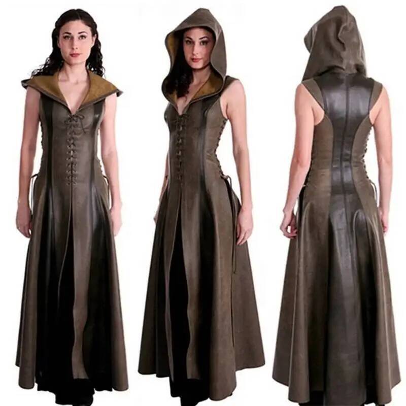 Gaun Panjang Kulit Model Tali  - Women Queen Fashion ulasan dan harga