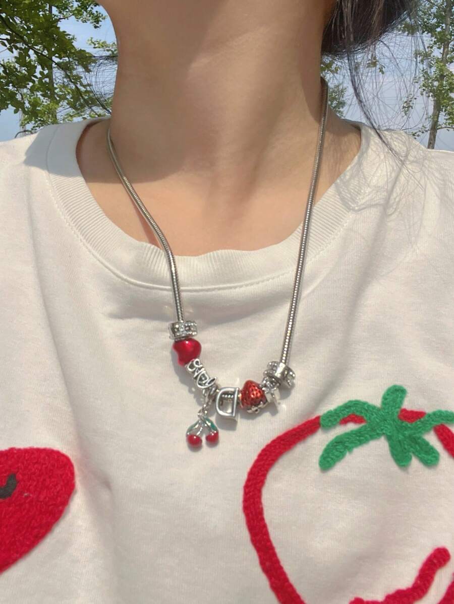 1 Buah Kalung Hati Retro, Kalu - Women'S Fashion Renaissance Period ulasan dan harga