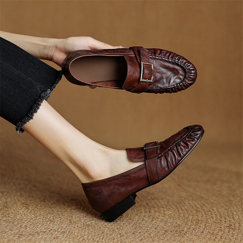 Sepatu ujung bulat berlipat mo - Women'S Fashion Day ulasan dan harga