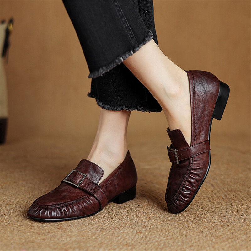 Sepatu ujung bulat berlipat mo - Women'S Fashion Day ulasan dan harga