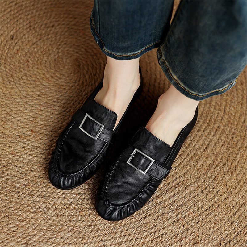 Sepatu ujung bulat berlipat mo - Women'S Fashion Day ulasan dan harga