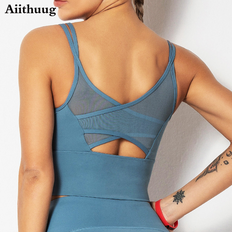 Aiithuug Bra Yoga Kemeja Kebug - Bra Top Seamless ulasan dan harga