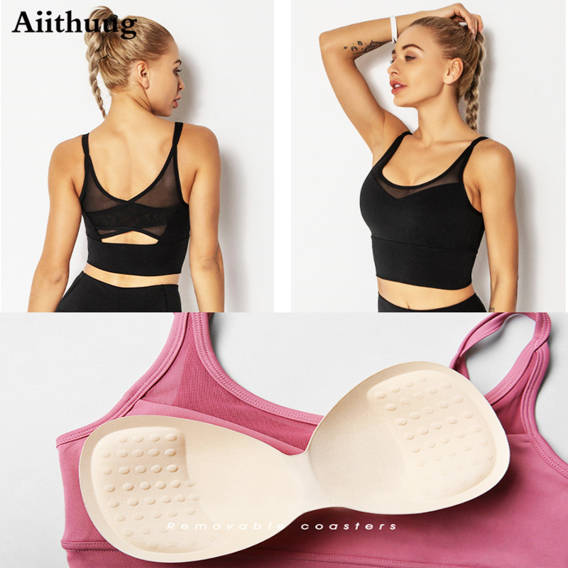 Aiithuug Bra Yoga Kemeja Kebug - Bra Top Seamless ulasan dan harga